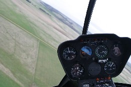 Flight with a heli cross the 12 Apostel