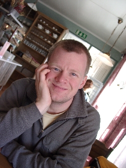 Peter Cisarz at Cafe Stugan Arvidsjaur/Sweden - march 2003